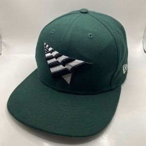 Paper Planes New Era 9FIFTY Snapback Hat Mens OSFM Green Black White Logo Cap